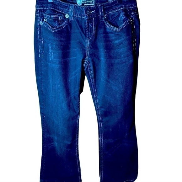 Mek denim OAXACA boot cut jeans size 31 professionally hemmed - Picture 1 of 4